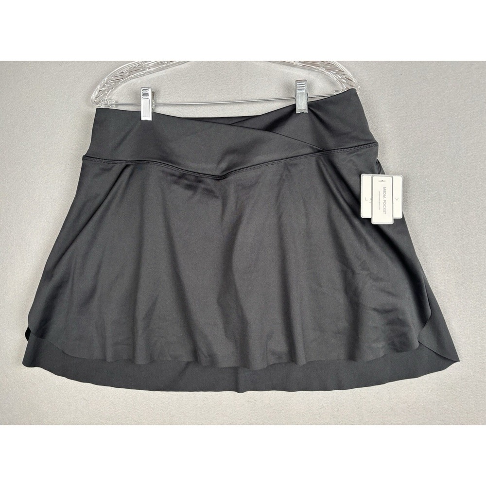 Laundry by Shelli Segal Skort Women's XL Black Golf Tennis Athletic Stretch 3652